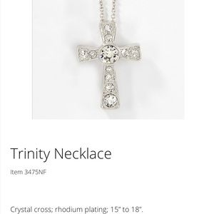 Touchstone crystal by Swarovski Trinity Necklace